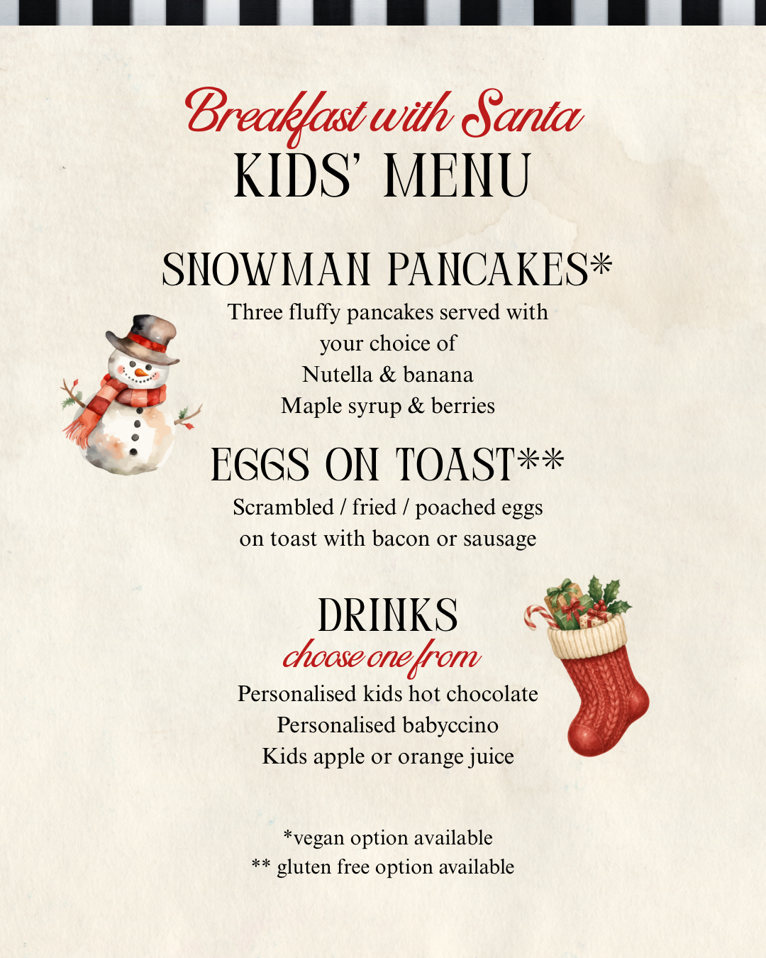 Breakfast with Santa Saturday 5th December